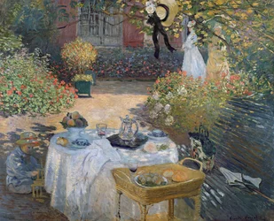 Das Mittagessen: Monets Garten in Argenteuil, um 1873